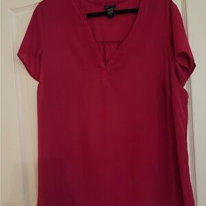 Torrid Red Cap Sleeve Blouse